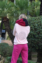Load image into Gallery viewer, Ladies Melange Pink Mandala Round Neck Sweater
