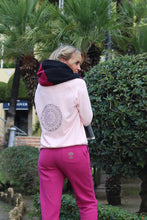 Load image into Gallery viewer, Ladies Melange Pink Mandala Round Neck Sweater