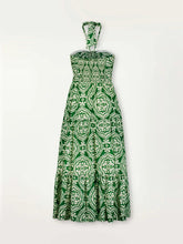 Load image into Gallery viewer, Medallion Deep Green Cutout Dress