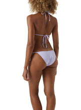 Load image into Gallery viewer, Miami Ribbed Lavender Bamboo Ring Triangle Bikini