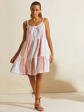 Load image into Gallery viewer, Bekah Tutti Frutti Midi Cascade Dress