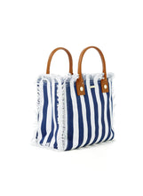 Load image into Gallery viewer, Porto Cervo Navy Nautical Bag