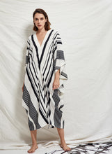 Load image into Gallery viewer, Palma Black / White Kaftan