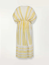 Load image into Gallery viewer, Abeda Sunshine Yellow Plunge Neck Dress