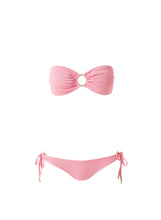 Load image into Gallery viewer, Tortola Rose Bandeau Bikini