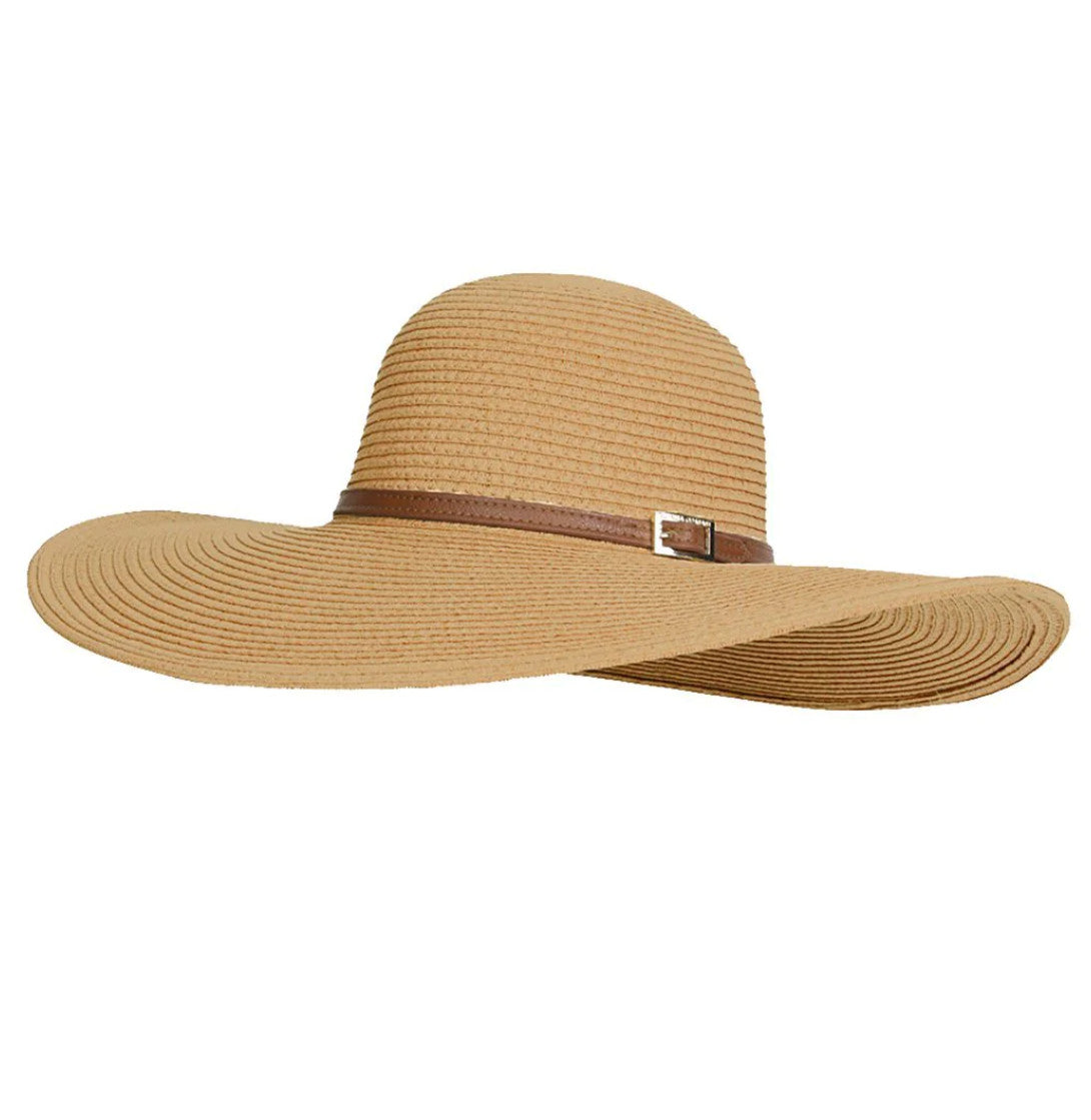 Jemima Beige Wide Brimmed Hat