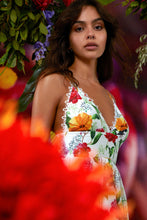 Load image into Gallery viewer, Issya Short White Print Bonita Dress