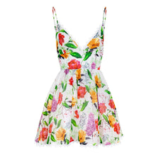 Load image into Gallery viewer, Issya Short White Print Bonita Dress