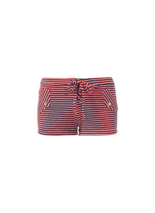 Shelly Red / Navy Nautical Knit Shorts