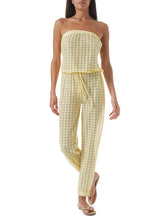 Load image into Gallery viewer, Stella Yellow Knit Bandeau Jumsuit