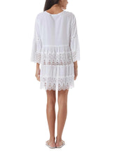 Load image into Gallery viewer, Vanessa White Lace Short Kaftan