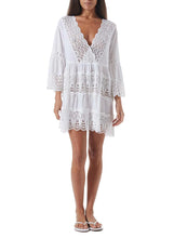 Load image into Gallery viewer, Vanessa White Lace Short Kaftan