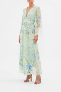 Dreaming In Dutch Flared Sleeve Dress