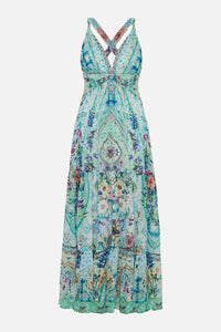 Sunrise In Sintra Bead Strap Panel Dress