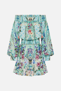Sunrise In Sintra Off Shoulder Short Dress