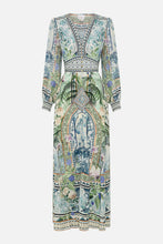 Load image into Gallery viewer, Jardim Party Button Dress with Shaped Waistband
