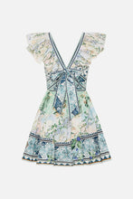 Load image into Gallery viewer, Jardim PartyTiered Short Dress With Neck Frill
