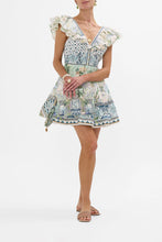 Load image into Gallery viewer, Jardim PartyTiered Short Dress With Neck Frill
