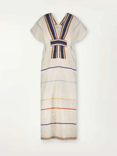 Load image into Gallery viewer, Gasira V Neck Kaftan In Hulet Vanilla
