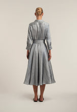 Load image into Gallery viewer, Danette85 Blue Striped Linen Shirt Dress
