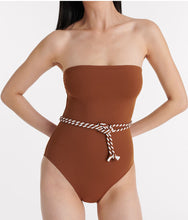 Load image into Gallery viewer, Marjorette Caramel / Percale Swimsuit
