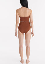 Load image into Gallery viewer, Marjorette Caramel / Percale Swimsuit
