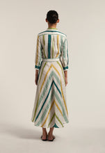 Load image into Gallery viewer, Dralla85 Striped Linen Blend Shirt Dress
