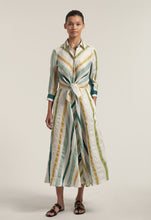 Load image into Gallery viewer, Dralla85 Striped Linen Blend Shirt Dress
