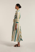 Load image into Gallery viewer, Dralla85 Striped Linen Blend Shirt Dress
