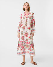 Load image into Gallery viewer, Giada Kaftan in Red Chintz Print
