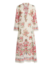 Load image into Gallery viewer, Giada Kaftan in Red Chintz Print
