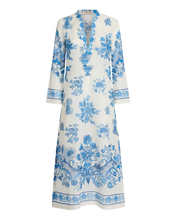 Load image into Gallery viewer, Giada Kaftan in Blue Chintz Print
