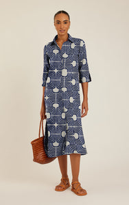 Paros Side Slit Long Shirt Dress