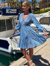 Load image into Gallery viewer, Annabelle Mini Dress in Blue Mayflower
