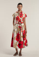 Load image into Gallery viewer, ETRELLE85 Poppy Print Shirt Dress
