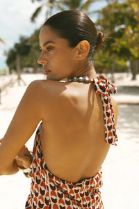 Michela Palma Cognac Dress