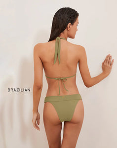 Solid Bia Tube Olivine Bikini