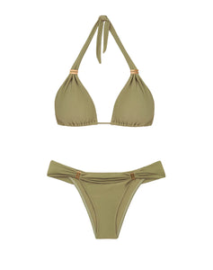 Solid Bia Tube Olivine Bikini