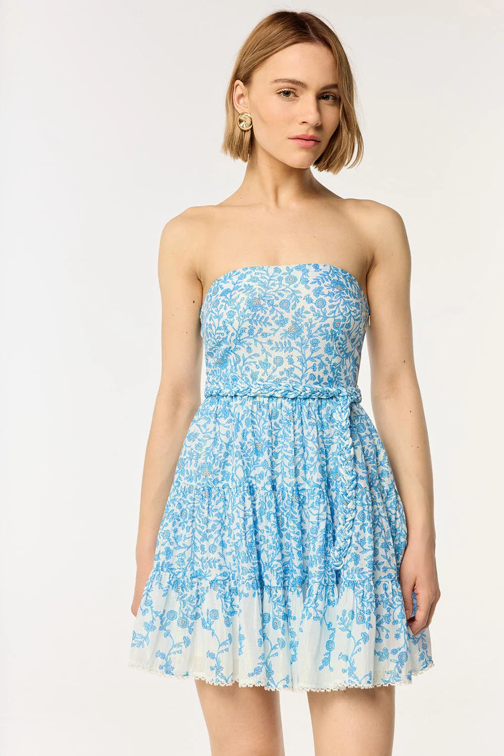Christine Blue Lazuli Bandeau Dress