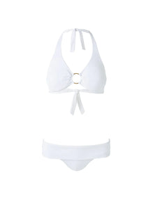 Brussels White Pique Bikini