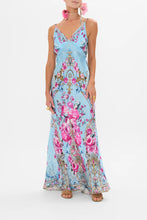 Load image into Gallery viewer, Down The Garden Path V Neck Long Bias Slip Dress With Train
