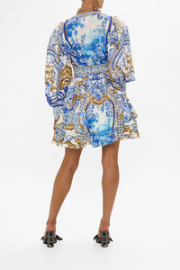 Azul Adventures Button Front Frill Dress