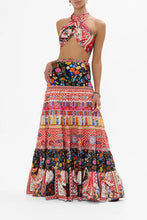 Load image into Gallery viewer, Folk Fabulous Jersey Spliced Tiered Skirt
