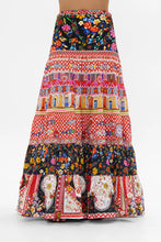 Load image into Gallery viewer, Folk Fabulous Jersey Spliced Tiered Skirt
