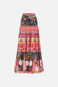 Folk Fabulous Jersey Spliced Tiered Skirt