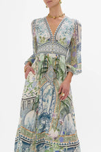Load image into Gallery viewer, Jardim Party Button Dress with Shaped Waistband
