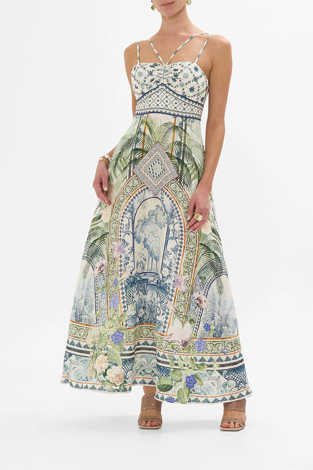 Jardim Party Strap Detail Dress