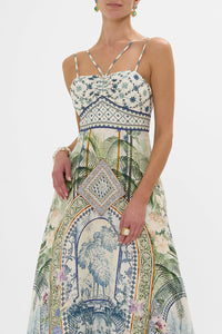 Jardim Party Strap Detail Dress