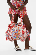 Load image into Gallery viewer, Faith, Luck &amp; Justice Drawstring Beach Bag
