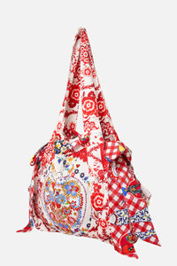 Faith, Luck & Justice Drawstring Beach Bag
